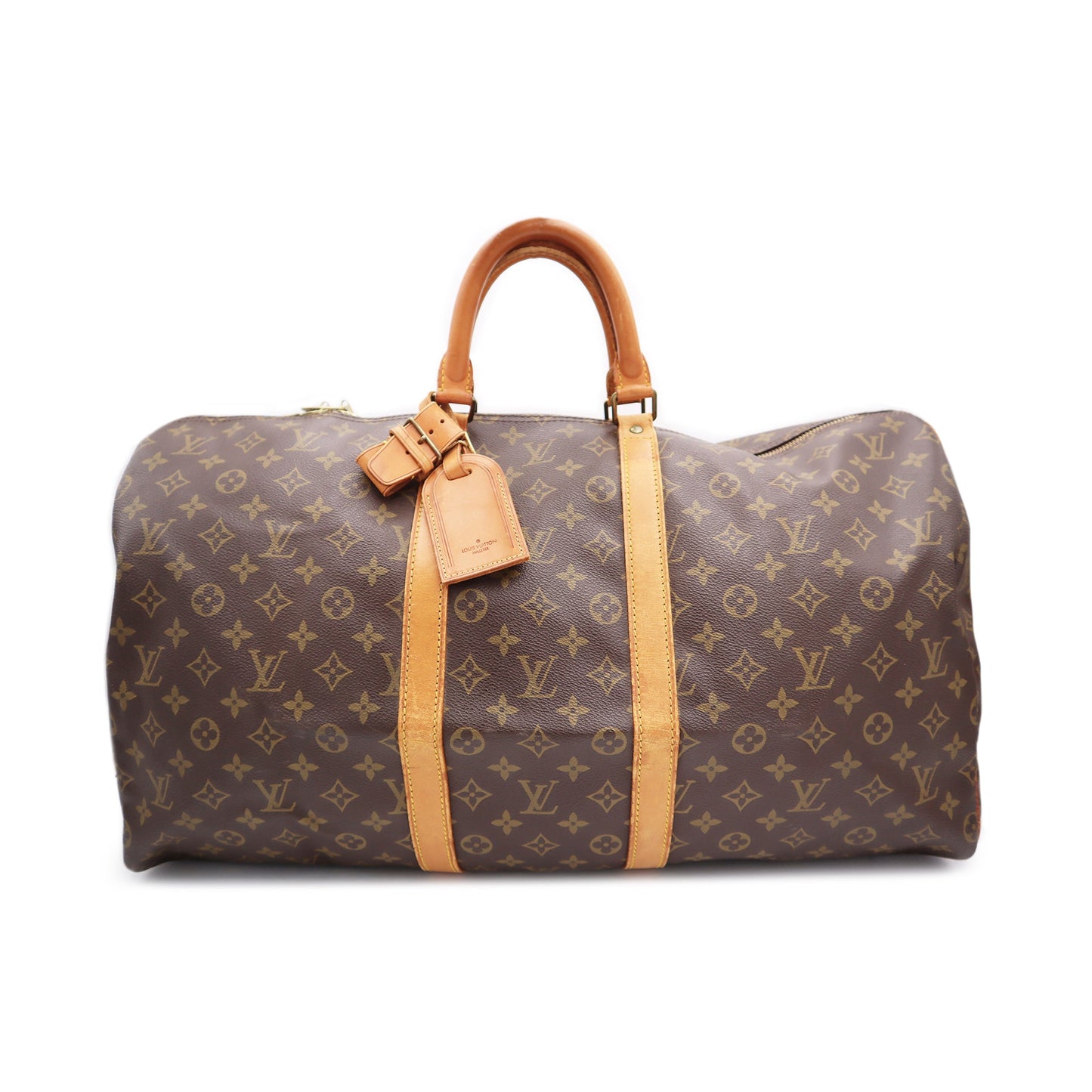 Louis Vuitton Monogram Canvas Keepall 55 Bandouliere Travel Bag 893