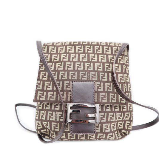 Fendi Zucchino Canvas Crossbody Bag