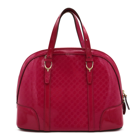 Gucci Microguccissima Patent Nice Small Top Handle Dome Bag