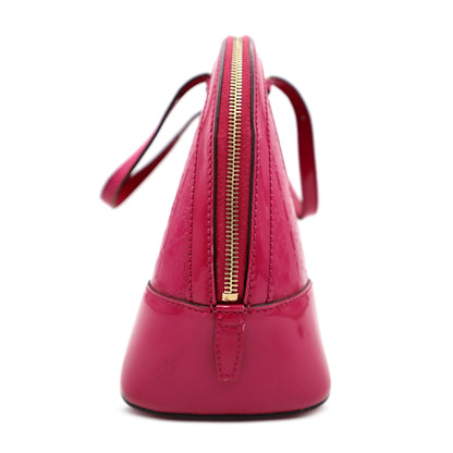 Gucci Microguccissima Patent Nice Small Top Handle Dome Bag