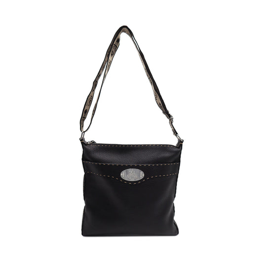 Fendi Leather Selleria Crossbody Bag