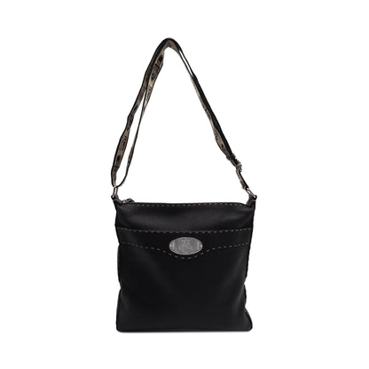 Fendi Leather Selleria Crossbody Bag