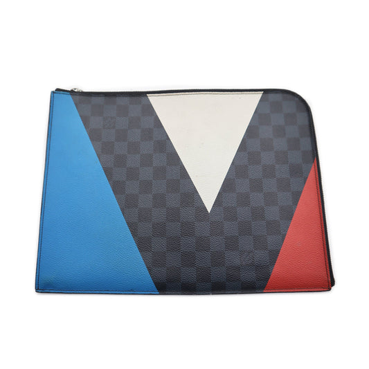 Louis Vuitton Damier Cobalt Canvas America's Cup Pochette Jour GM TJ2126