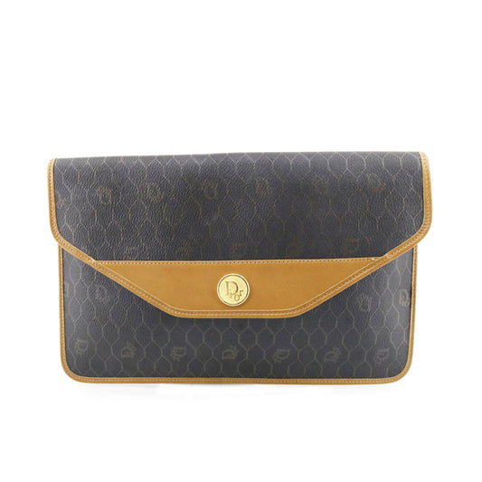 Dior Honeycomb Canvas Clutch Bag