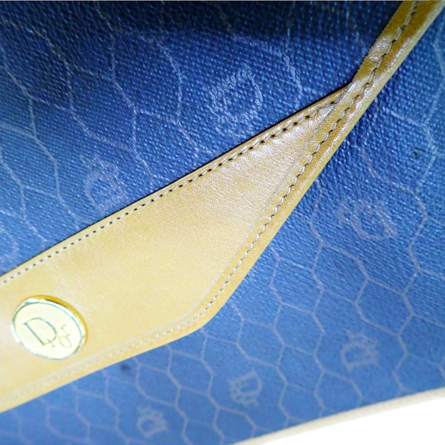 Dior Honeycomb Canvas Clutch Bag